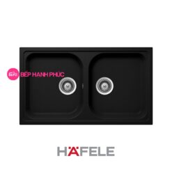 Chậu đá Hafele HS19-GEN2R90 - 2 hố chậu màu đen - 570.35.380