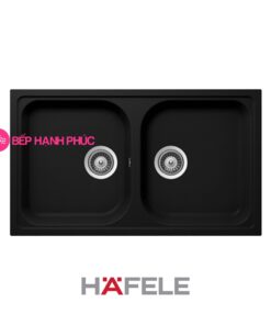 Chậu đá Hafele HS19-GEN2R90 - 2 hố chậu màu đen - 570.35.380
