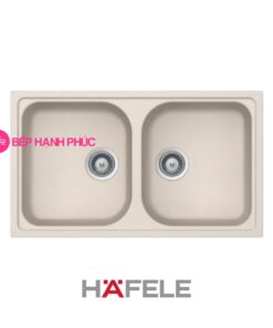 Chậu đá Hafele HS19-GEN2R90 - 2 hố chậu màu kem - 570.35.480