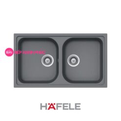 Chậu đá Hafele HS19-GEN2R90 - 2 hố chậu màu xám - 570.35.580