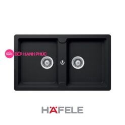 Chậu đá Hafele HS19-GEN2S90 - 2 hố chậu màu đen - 570.36.300