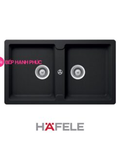 Chậu đá Hafele HS19-GEN2S90 - 2 hố chậu màu đen - 570.36.300