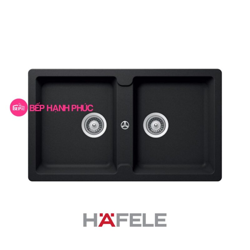 Chậu đá Hafele HS19-GEN2S90 - 2 hố chậu màu đen - 570.36.300