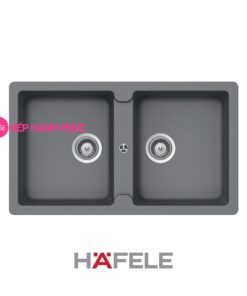 Chậu đá Hafele HS19-GEN2S90 - 2 hố chậu màu xám - 570.36.500
