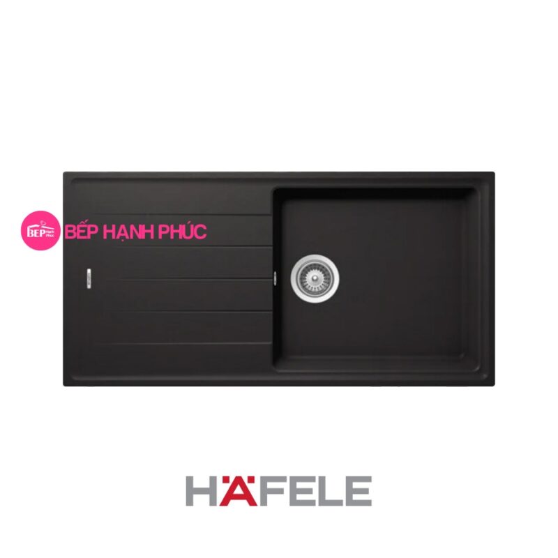 Chậu đá Hafele HS20-GED1S60 - 1 hố chậu 20 Chậu đá Hafele HS20-GED1S60 - 1 hố chậu màu đen - 570.32.330