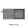 Chậu đá Hafele HS20-GED1S60 - 1 hố chậu 1 Chậu đá Hafele HS20-GED1S60 - 1 hố chậu màu xám - 570.32.530