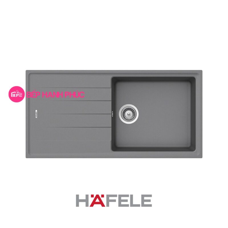 Chậu đá Hafele HS20-GED1S60 - 1 hố chậu 18 Chậu đá Hafele HS20-GED1S60 - 1 hố chậu màu xám - 570.32.530