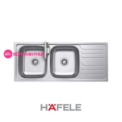 Chậu rửa Hafele Inox HS20-SSD2R90 - 2 hộc rửa 1 bàn chờ
