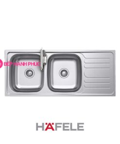 Chậu rửa Hafele Inox HS20-SSD2R90 - 2 hộc rửa 1 bàn chờ