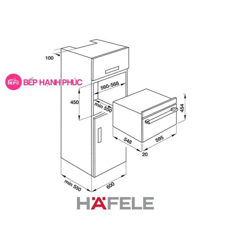 Lò vi sóng Hafele HO-KT45B