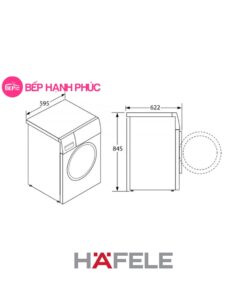 Máy sấy Hafele HD-F60A - 8kg hàng chính hãng