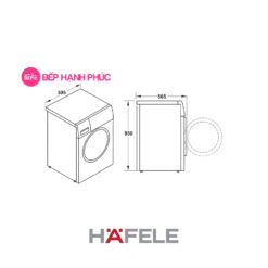 Máy giặt Hafele HW-F60B - 8 kg, 1400 vòng/phút