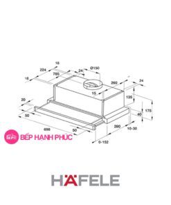 Máy hút mùi Hafele HH-S70A