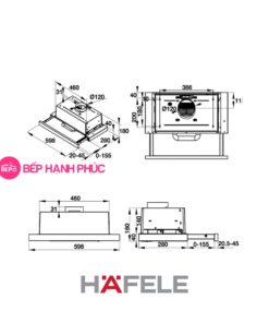 Máy hút mùi Hafele HH-TI60D