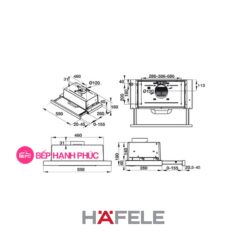 Máy hút mùi Hafele HH-TI90D