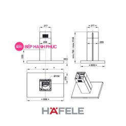 Máy hút mùi Hafele HH-IS90A
