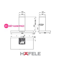 Máy hút mùi Hafele HH-WI60B