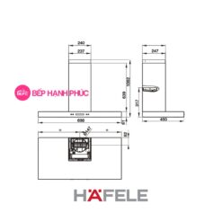 Máy hút mùi Hafele HH-WI70C
