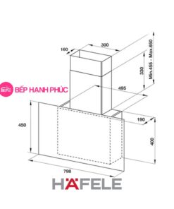 Máy hút mùi Hafele HH-WVG80E