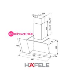 Máy hút mùi Hafele HH-WVG90C