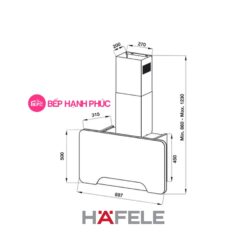 Máy hút mùi Hafele HH-WVGS90A