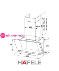 Máy hút mùi Hafele HH-WVS90A