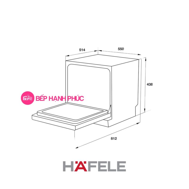 Máy rửa chén để bàn Hafele HDW-T50B