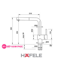 Vòi bếp BLANCOLINUS-S - Vòi nóng/ lạnh