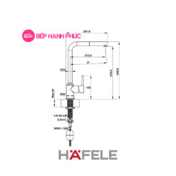 Vòi bếp Hafele HT19-CH1P319 - Vòi nóng/lạnh