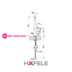 Vòi bếp Hafele Hydros HT20-GH1P259 - Vòi nóng lạnh 10 Vòi bếp Hafele Hydros HT20-GH1P259 - Vòi nóng/ lạnh