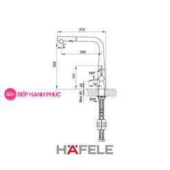 Vòi bếp Hafele HT20-CH1P259 - Vòi nóng lạnh 5 Vòi bếp Hafele HT20-CH1P259 - Vòi nóng/ lạnh