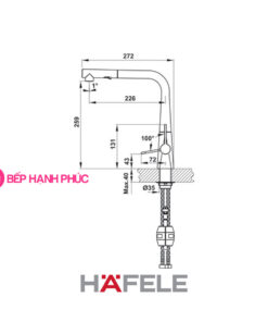 Vòi bếp Hafele HT20-CH1P259 - Vòi nóng lạnh 5 Vòi bếp Hafele HT20-CH1P259 - Vòi nóng/ lạnh