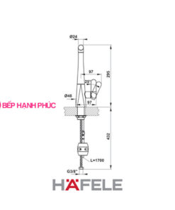 Vòi bếp Hafele HT20-CH1P259 - Vòi nóng/ lạnh