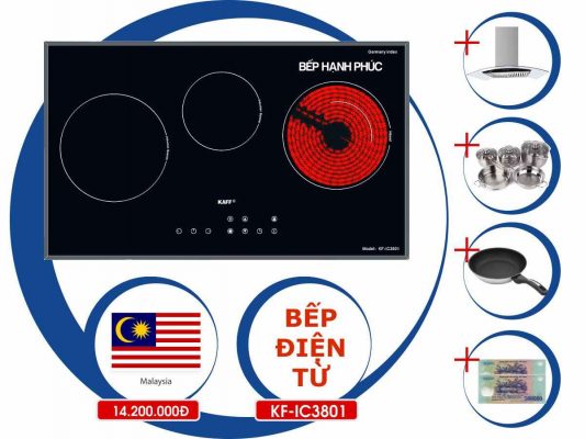 Bếp điện từ Kaff KF-IC3801 - Khuyến Mãi