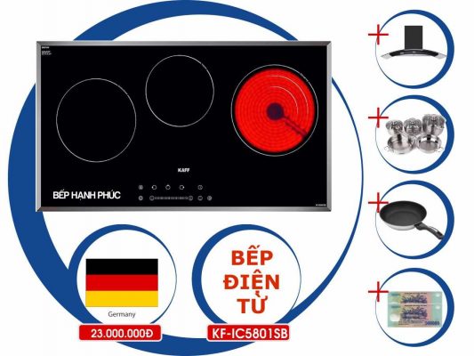 Bếp điện từ Kaff KF-IC5801SB - Khuyến Mãi