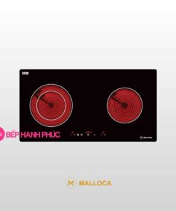 Bếp điện Malloca MH-02R - 2 điện chữ nhật 72cm mặt kính EuroKera