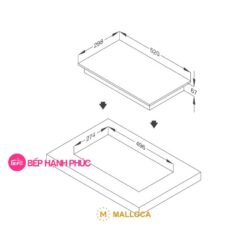 Bếp điện Malloca MDR 302 - 2 điện domino 30cm mặt kính Schott 11 Bếp điện Malloca MDR 302 - 2 điện domino 30cm mặt kính Schott