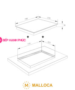 Bếp 2 gas Malloca AS 9502W