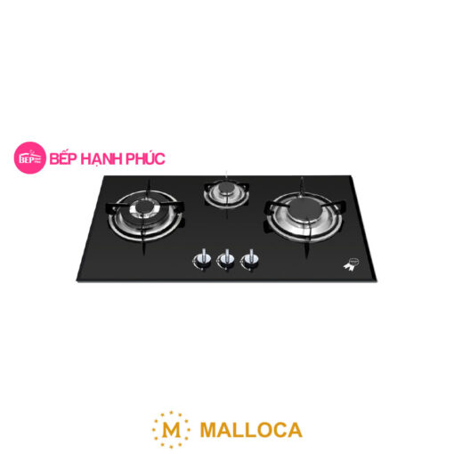 Bếp gas âm 3 gas Malloca GHG 733B NEW