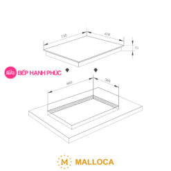 Bếp gas âm 3 gas Malloca GHG 733B NEW
