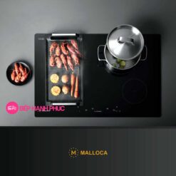 Bếp từ Malloca MH-04I BM - 4 từ chữ nhật 77cm mặt kính EuroKera