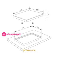 Bếp từ Malloca MH-732 EI - 2 từ chữ nhật 73cm mặt kính Vitroceramic 13 Bếp từ Malloca MH-732 EI - 2 từ chữ nhật 73cm mặt kính Vitroceramic