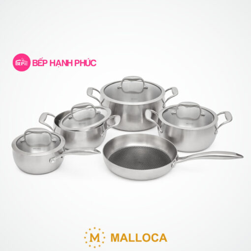 Bộ nồi inox 9 món Malloca SA-2041