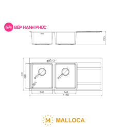 Chậu rửa Malloca MS 7818