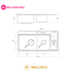 Chậu rửa Malloca MS 8804 N