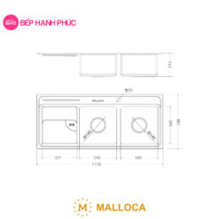 Chậu rửa Malloca MS 8816 N