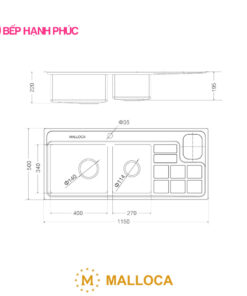 Chậu rửa Malloca MS 8817 N