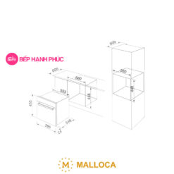 Lò vi sóng Malloca MW-40CP - Âm tủ 40 lít 9 Lò vi sóng Malloca MW-40CP