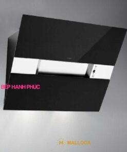 Máy hút mùi Malloca HORIZON K1574 - Áp tường 90cm mặt vát inox kính đen