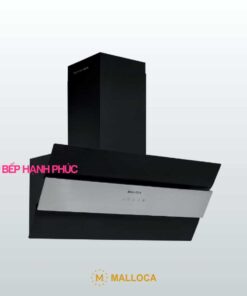 Máy hút mùi Malloca MC-9003 - Áp tường 90cm mặt vát inox sơn đen
